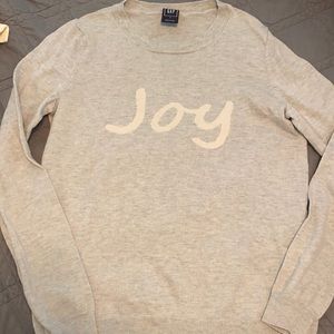 Gap Joy sweater sz small gray white EUC pullover